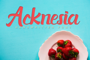 Acknesia: A Bold Script Font for Logotypes and Headlines