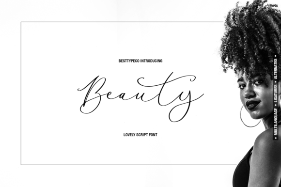 Beauty Lady: A Premium Script Handwritten Font for Campaigns