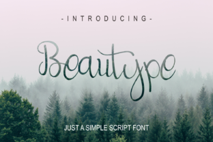 Beautype: A Classy Script Font for Crafters