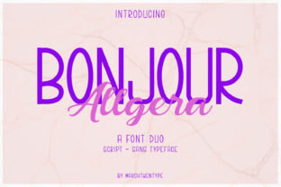 Bonjour Allgera Duo: A Luxury Script Font for Branding
