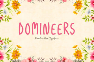 Domineers: A Handwritten Font for Editorial Design