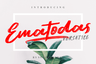 Ematodas: A Bold Handwritten Brush Typeface for Branding