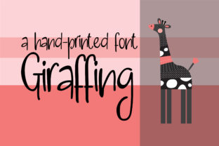 Giraffing: A Joyful Script Handwritten Font for Editors