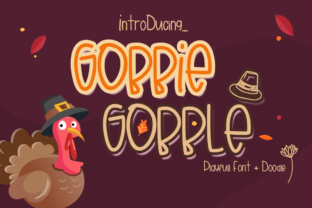 Gobbie Gobble: A Warm Handwritten Thanksgiving Font