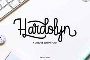 Hardolyn: A Unique Script Font for Editorial Design