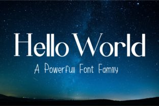 Hello World Family: A Modern Sans Serif Font for Brands