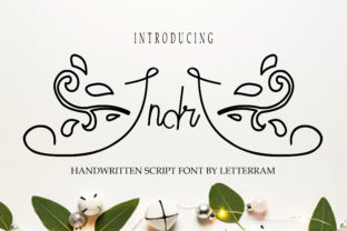 Indri: A Modern Script Font for Crafters