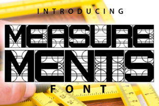 Measurements: A Decorative Grid Font for Web Design