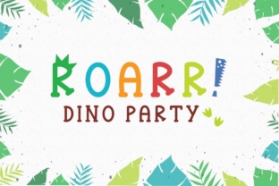 Roarr Dino Party: A Fun Serif Font for Crafters