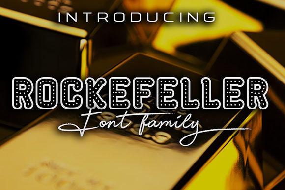 Rockefeller Family: A Retro Display Font for Editorial Design