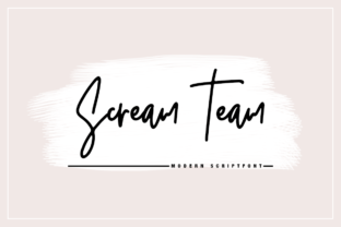 Scream Team: A Fresh Script Handwritten Font Review