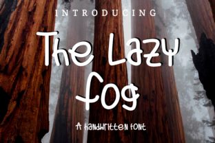 The Lazy Fog: A Chic Handwritten Font for Crafters
