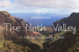 The Ninth Valley: A Modern Handwritten Font for Web Design