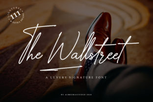 The Wallstreet: A Luxurious Signature Font for Makers