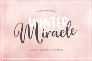 Winter Miracle: A Fresh Handmade Font Duo for Makers