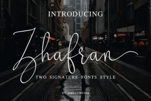 Zhafran: The Elegant Signature Font for Branding